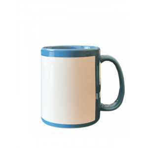  Cană (cupă) colorată cu o bandă specială pentru designul tău. Photo 3